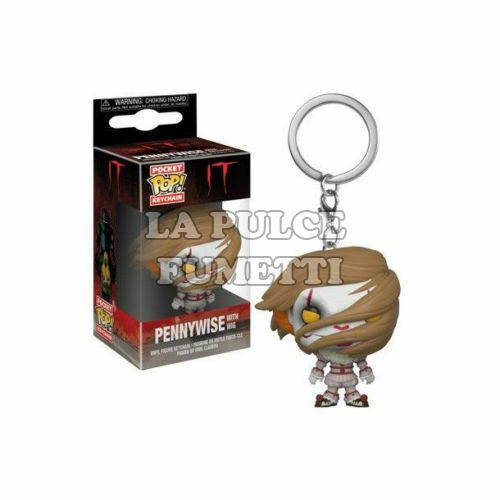 IT: PENNYWISE WITH WIG- POP FUNKO POCKET KEYCHAN 4 CM